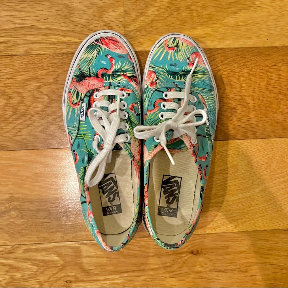 Vans Flamingo Print Sneakers